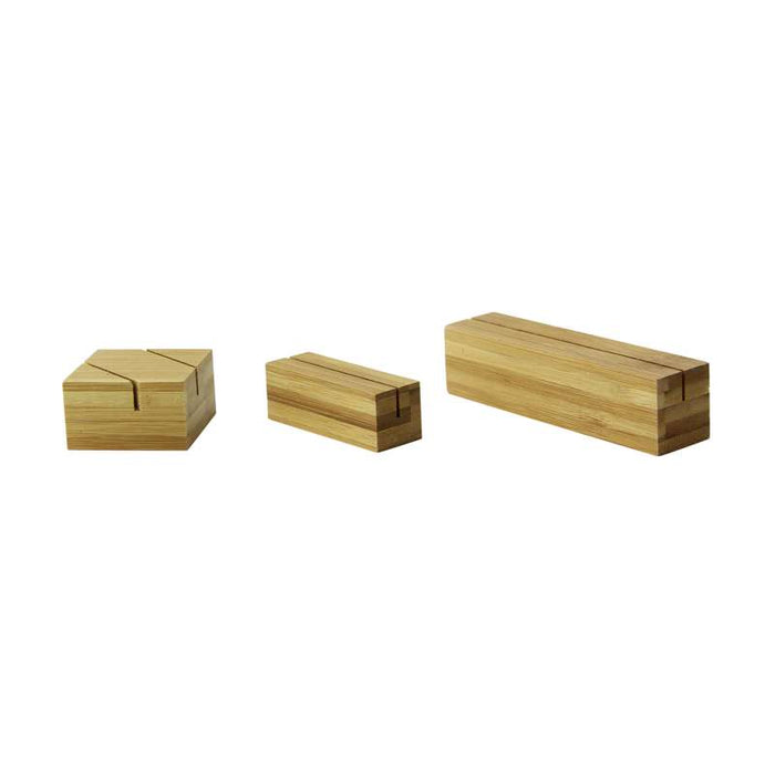 Porte menu en bambou  56x20mm H20mm - 100Pcs