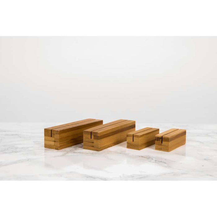 Porte menu en bambou  56x20mm H20mm - 100Pcs