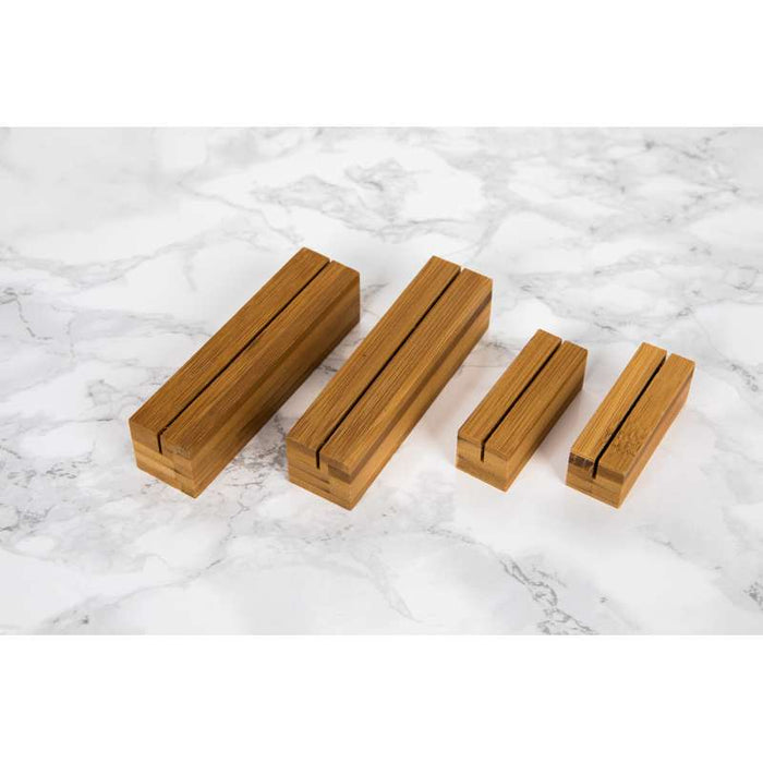 Porte menu en bambou  56x20mm H20mm - 100Pcs