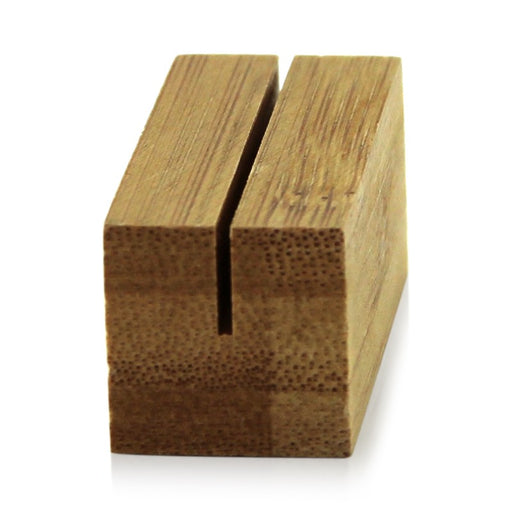 Porte menu en bambou  56x20mm H20mm - 100Pcs