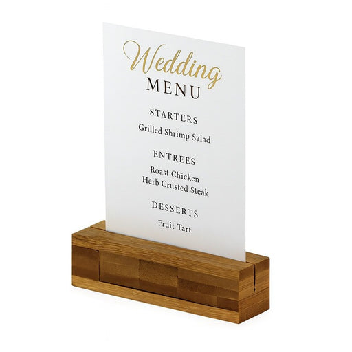Porte menu en bambou  100x25mm H25mm-100Pcs