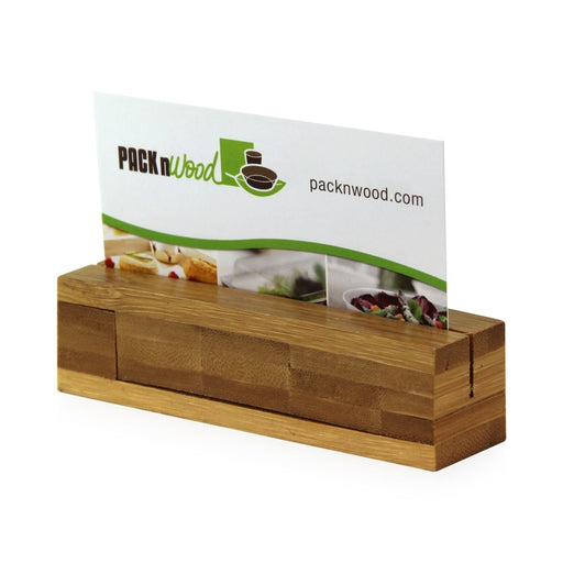 Porte menu en bambou  100x25mm H25mm-100Pcs