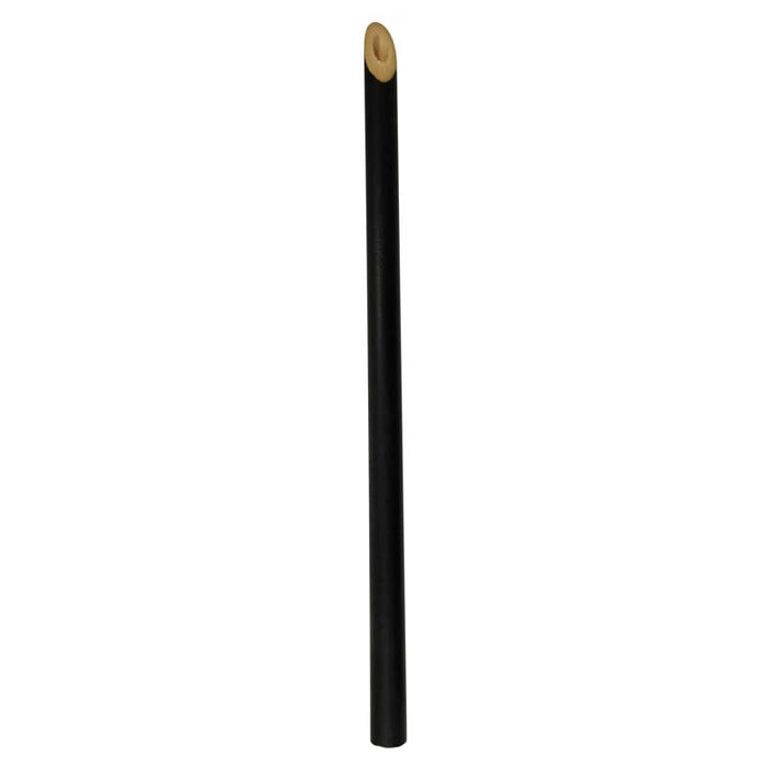Paille noire en bambou à bout biseauté 180mm - 100Pcs