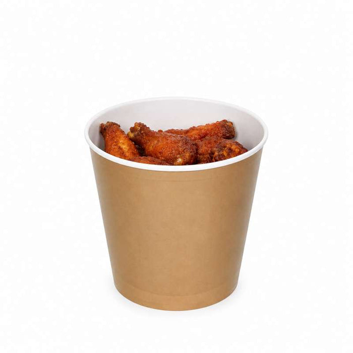 Bucket géant en carton kraft Ø220mm H210mm 5.2L - 100Pcs