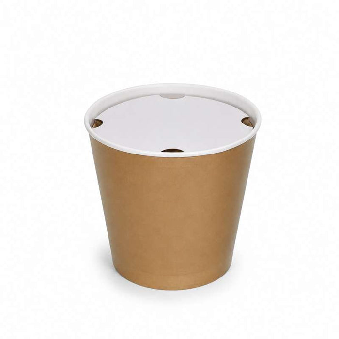 Disque de fermeture en carton blanc pour seau à poulet Ø202mm - 300Pcs
