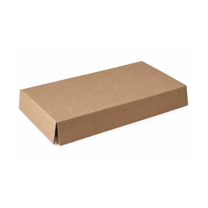 Couvercle kraft en carton pour plateau repas 315x248mm H60mm - 100Pcs