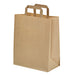 Sac cabas papier recyclé kraft brun 260x170mm H280mm-250Pcs