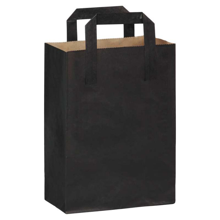 Sac cabas papier kraft brun recyclé imprimé noir 180x85mm H230mm-500Pcs