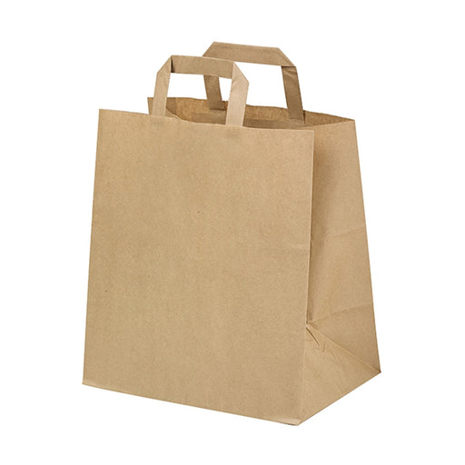 Sac cabas papier kraft brun recyclé 260x140mm H320mm-250Pcs