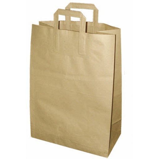 Sac cabas papier kraft brun recyclé 320x160mm H440mm-250Pcs