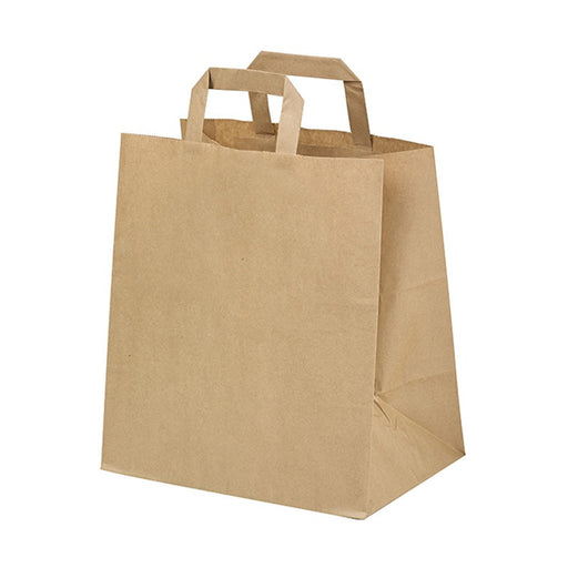 Sac cabas papier kraft brun  260x140mm H320mm-250Pcs