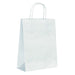 Sac cabas papier blanc poignées ficelles  220x100mm H290mm-250Pcs