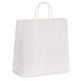 Sac cabas papier blanc poignées ficelles  280x120mm H310mm-200Pcs