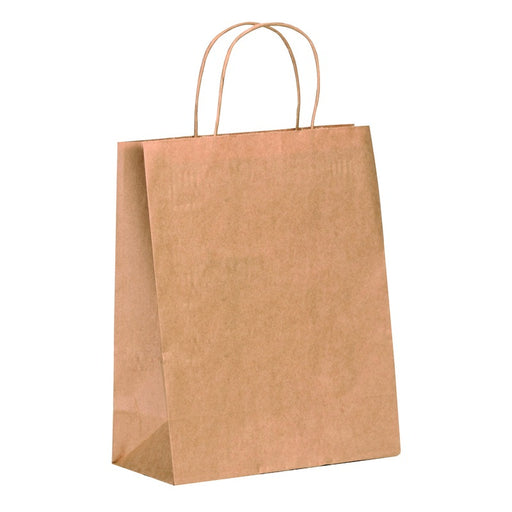 Sac cabas papier kraft brun poignées ficelles  280x160mm H300mm-200Pcs