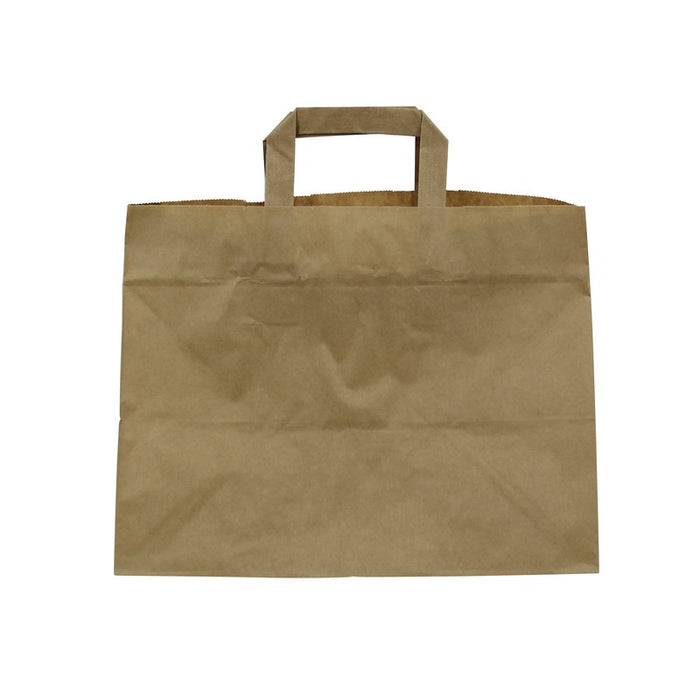 Sac cabas papier kraft brun recyclé 320x200mm H250mm-250Pcs