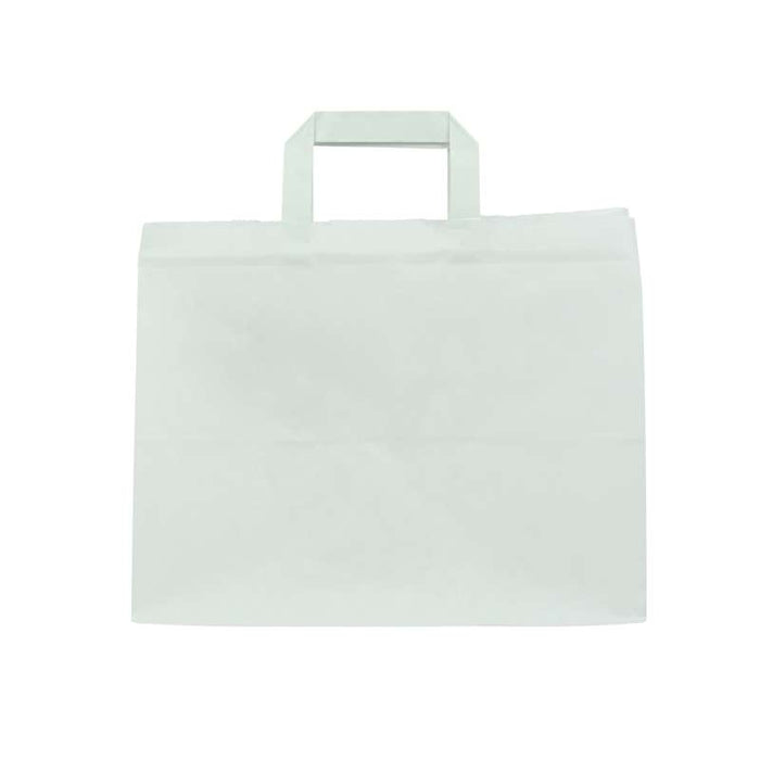 Sac cabas papier blanc  320x200mm H250mm-250Pcs