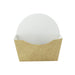 Emballage carton kraft pour burger intérieur blanc  135x60mm H130mm-200Pcs