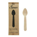 Cuillère café bois, emballage papier kraft  /  Wooden coffee spoon, kraft wrap  H110mm-500Pcs