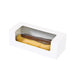Boite carton à fenêtre pour éclair ou macaron  150x60mm H50mm-250Pcs