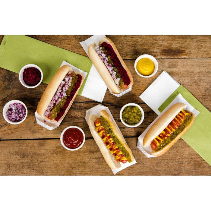 Support hot-dog carton impression journal  180x40mm H19mm-1000Pcs