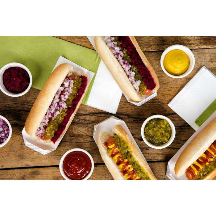 Support hot-dog carton impression journal  180x40mm H19mm-1000Pcs