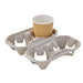 Porte gobelets en cellulose pour 4 gobelets sécable pour 2x2 gobelets 200x210mm H40mm-480Pcs