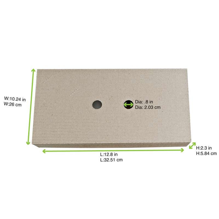 Couvercle "Chokra" en kraft ondulé pour plateau repas 380x198mm H60mm - 50Pcs