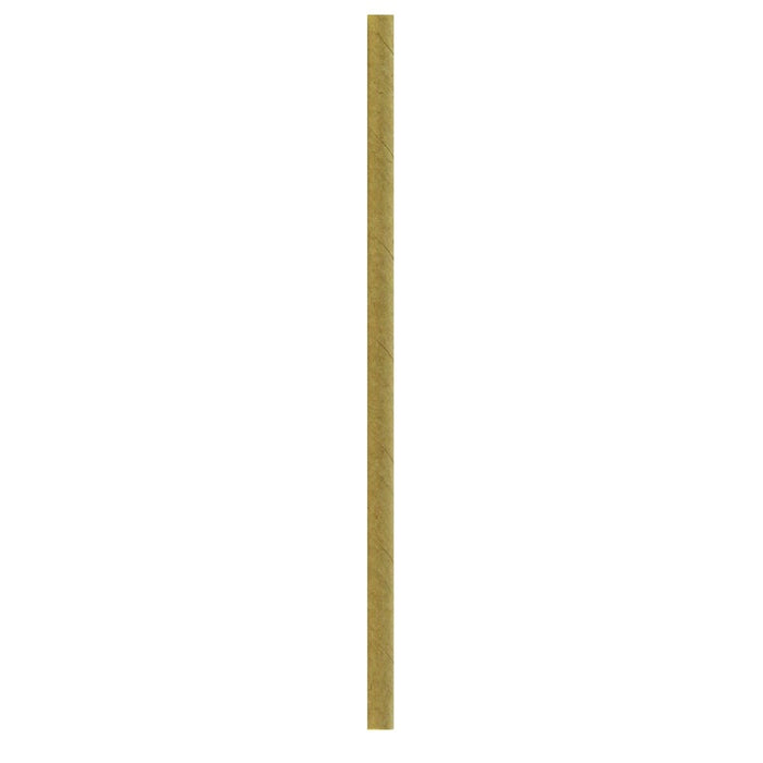 Paille à cocktail en papier kraft brun  H145mm-3000Pcs