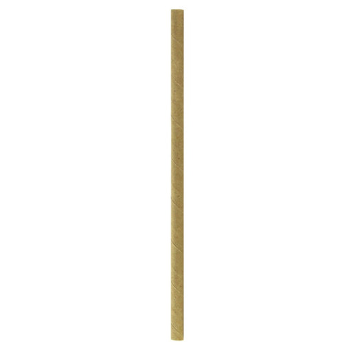 Paille en papier kraft brun  H197mm-3000Pcs