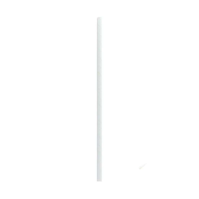 Paille en papier blanc emballée individuellement  H197mm-3000Pcs