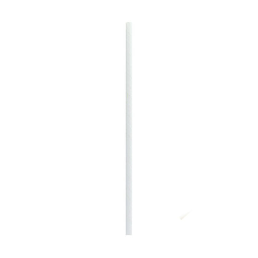 Paille en papier blanc emballée individuellement  H197mm-3000Pcs