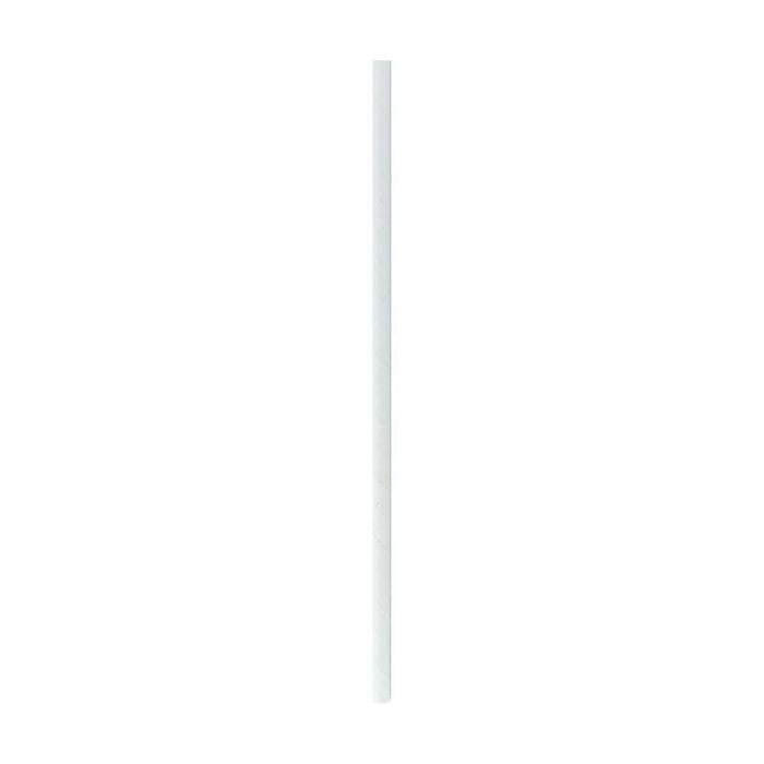Paille en papier blanc sous emballage individuel Ø6mm H260mm - 3000Pcs