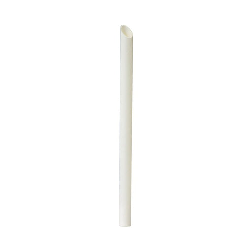 Paille biseautée blanche pour Bubble Tea   H200mm-3000Pcs