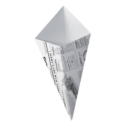 Cône carton décor journal  160x130mm  250ml-1000Pcs