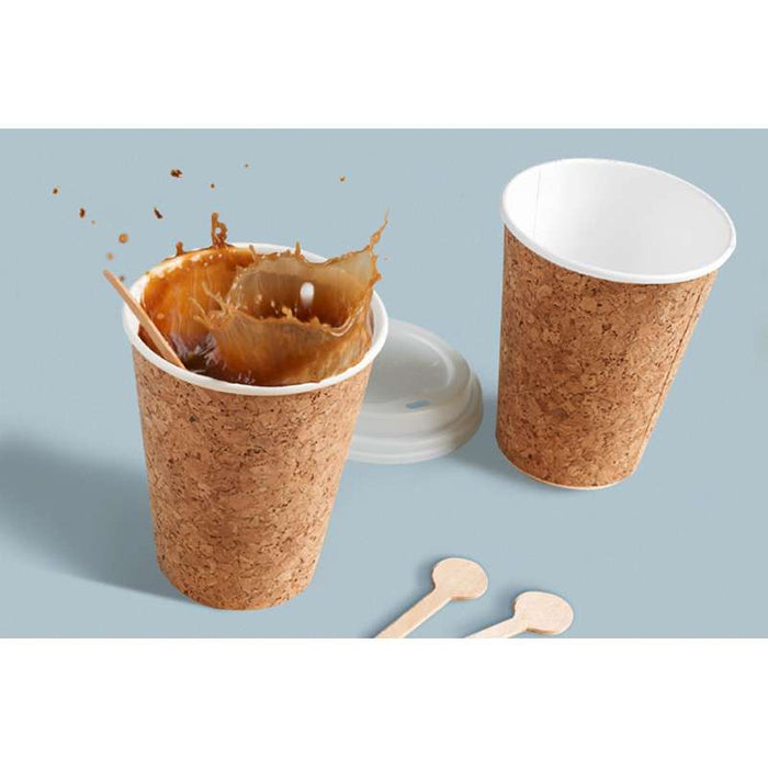 Gobelet carton et liège  H136mm 470ml - 100Pcs