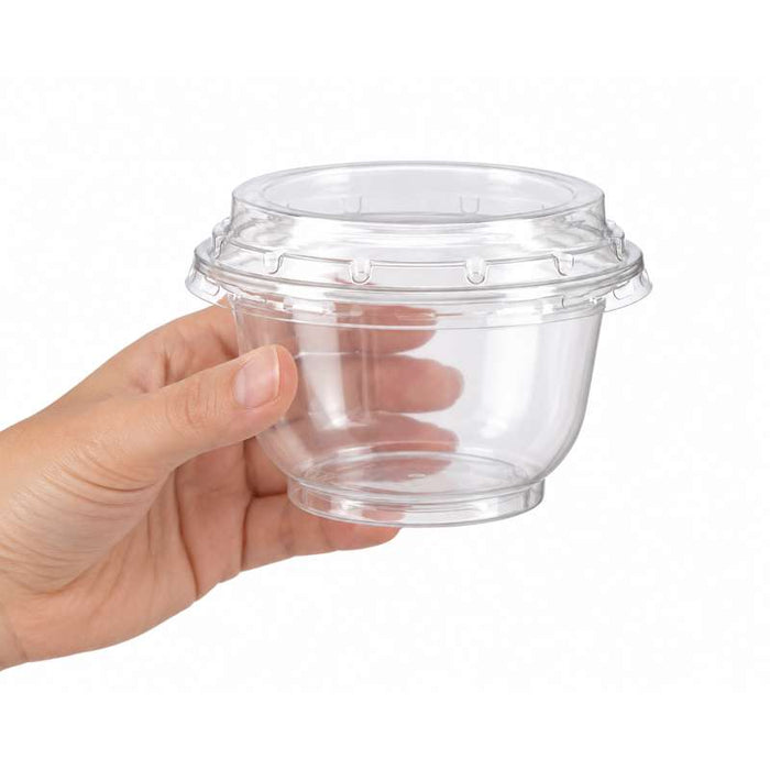 Coupe à dessert ronde en PET transparent Ø95mm H65mm 180ml - 600Pcs