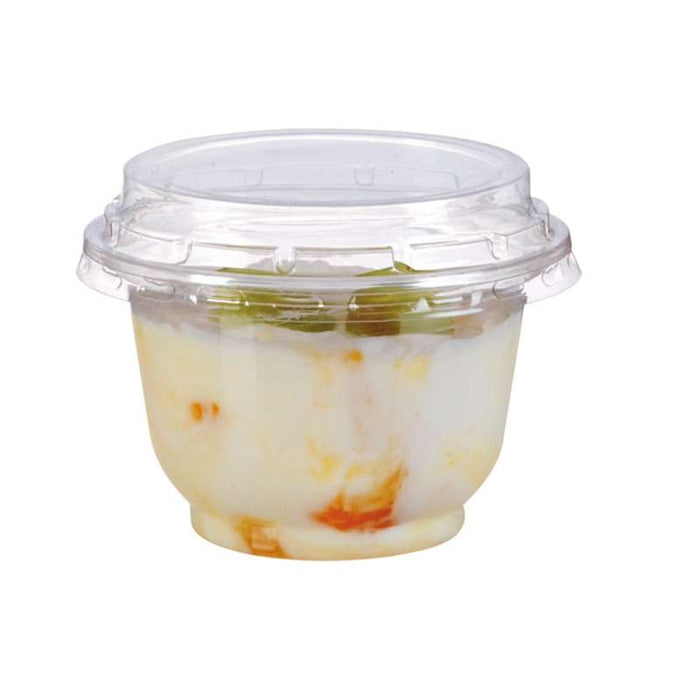 Coupe à dessert ronde en PET transparent Ø95mm H65mm 180ml - 600Pcs