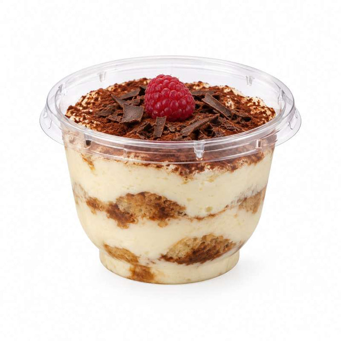 Coupe à dessert ronde en PET transparent Ø95mm H65mm 180ml - 600Pcs