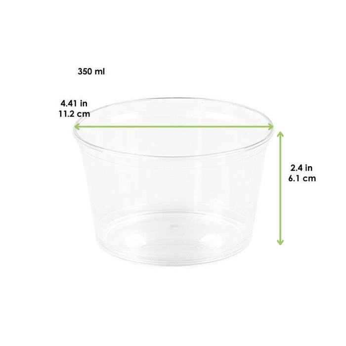 Pot à sauce rond en plastique PS cristal  H61mm 350ml-1000Pcs