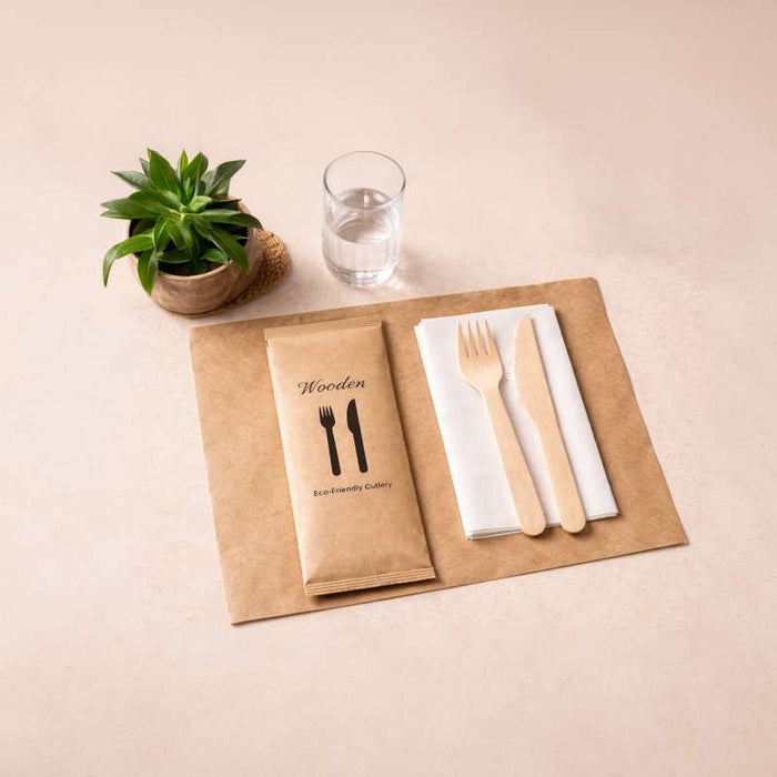 Set de plateau papier beige  300x400mm-2000Pcs