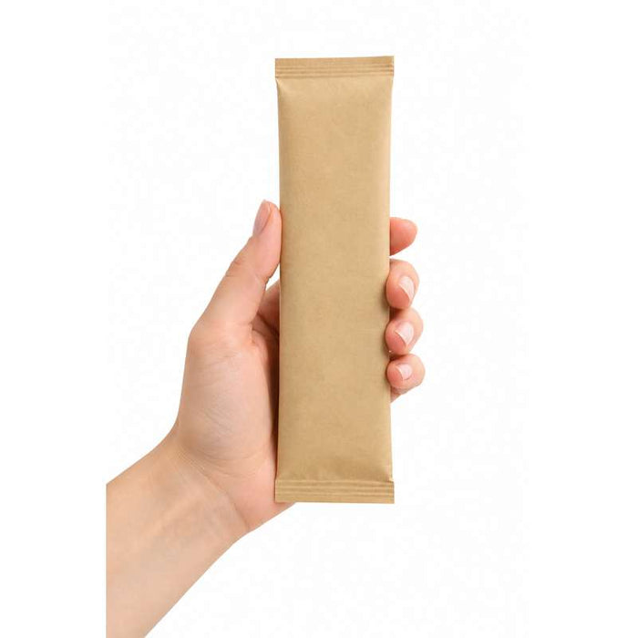 Kit couverts bois 4/1: couteau fourchette cuillère serviette, emballage kraft   H165mm-250Pcs