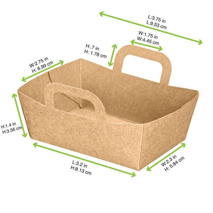 Mini panier en carton kraft  95x70mm H35mm-500Pcs