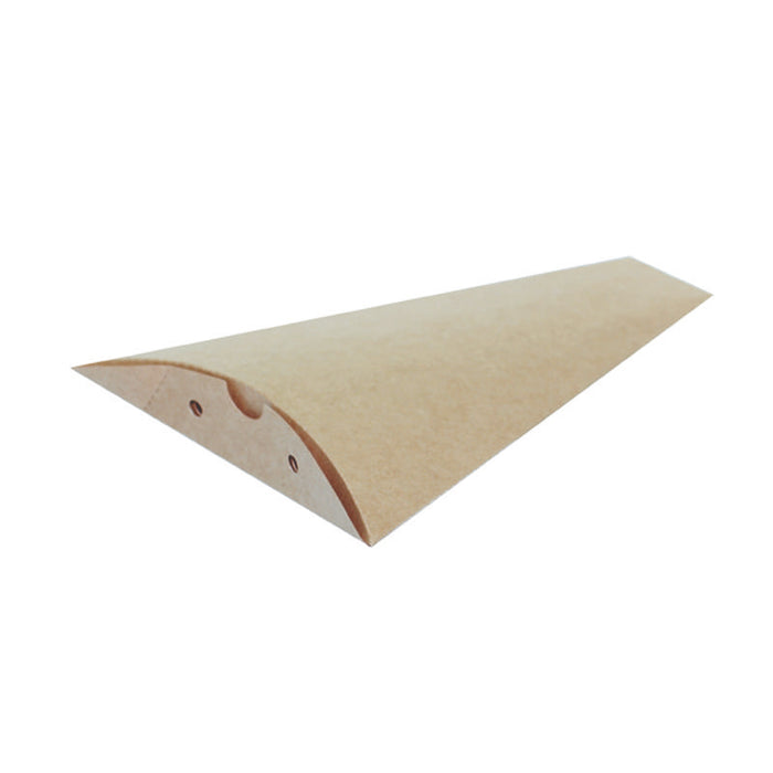 Boite à crêpe triangulaire carton kraft  120 H160mm-600Pcs