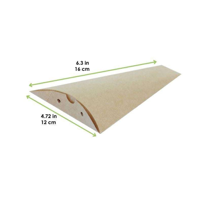 Boite à crêpe triangulaire carton kraft  120 H160mm-600Pcs