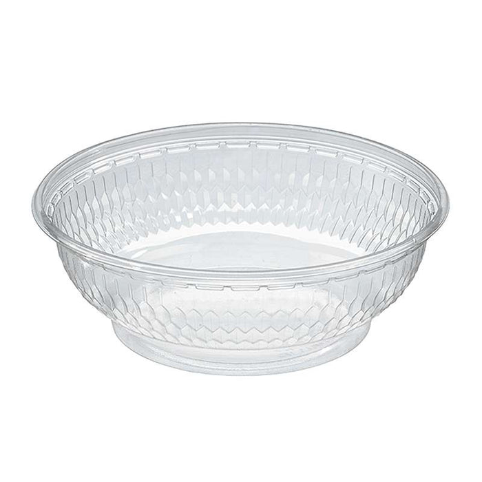 Saladier rond transparent en PET sans couvercle Ø140mm H53mm 400ml - 500Pcs