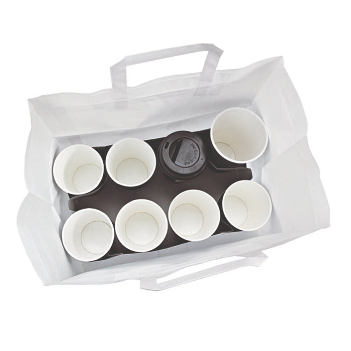 Plateau insert carton blanc avec alvéoles pour 8 gobelets  300x170mm H170mm-250Pcs