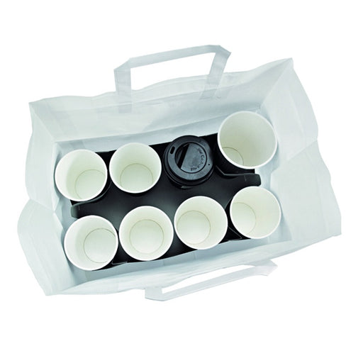 Plateau insert carton blanc avec alvéoles pour 8 gobelets  300x170mm H170mm-250Pcs