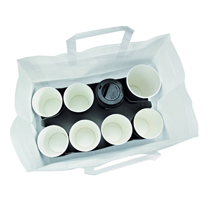 Plateau insert carton blanc avec alvéoles pour 8 gobelets  300x170mm H170mm-250Pcs