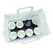 Plateau insert carton blanc avec alvéoles pour 8 gobelets  300x170mm H170mm-250Pcs
