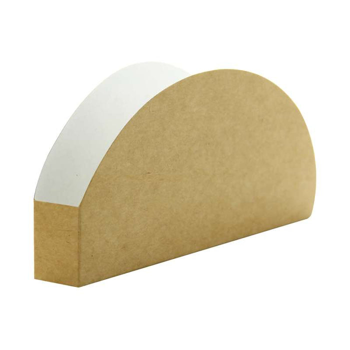 Étui à tacos en carton kraft et blanc 150x70mm H20mm - 1000Pcs